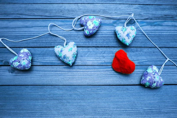 Hearts on valentine's day in love — Stock Photo, Image