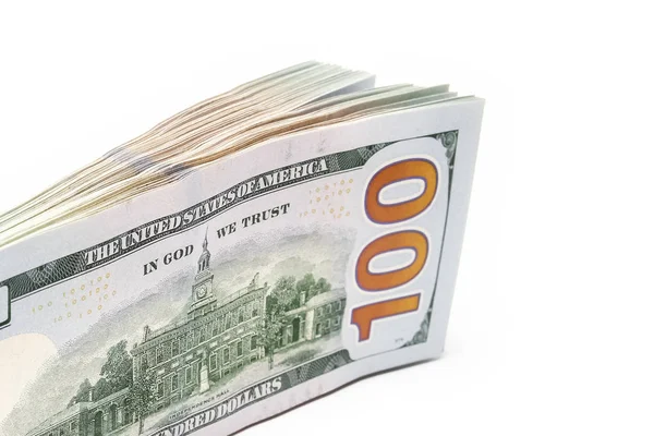 Business dollar money on white background — Stock Photo, Image
