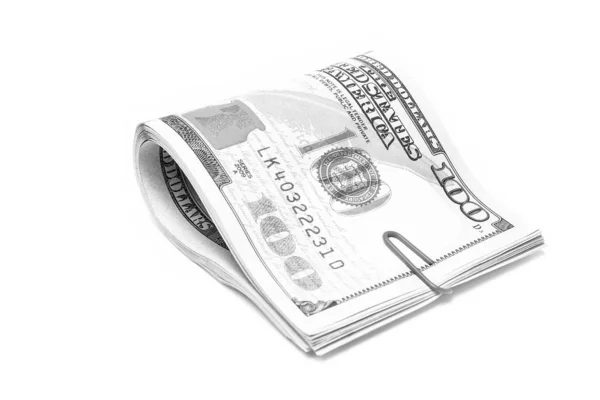 Biznes dolar pieniądze na białym tle — Zdjęcie stockowe