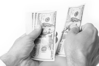 İş Parası beyaz bir arkaplanda.