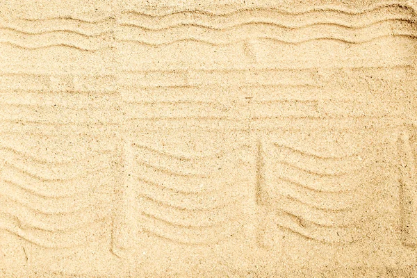 Piękny rysunek na piasku morskiego tła — Zdjęcie stockowe