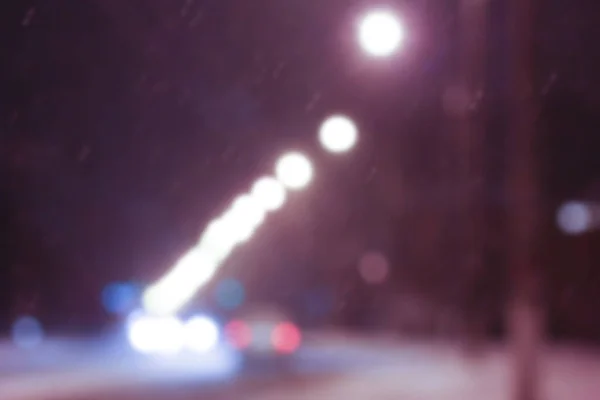 Lámpara de calle de invierno por la noche —  Fotos de Stock