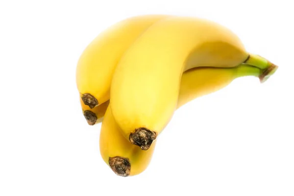 Belle e gustose banane su sfondo bianco — Foto Stock