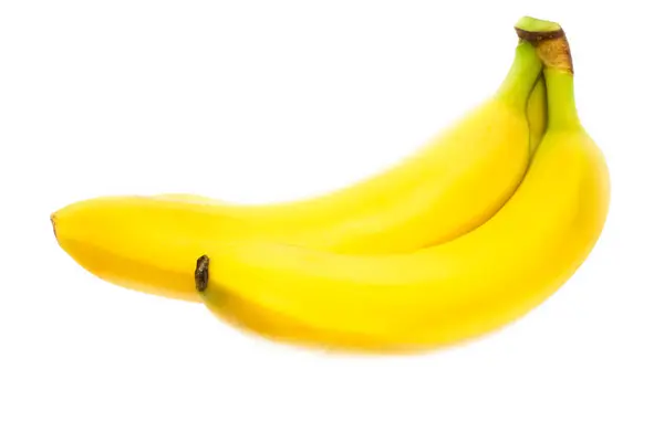 Bananas bonitas e saborosas no fundo branco — Fotografia de Stock