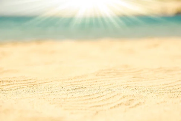 Beautiful drawing on the sand of the sea background — Stock Photo, Image