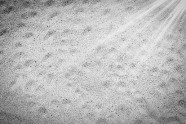 Belo desenho na areia do fundo do mar — Fotografia de Stock