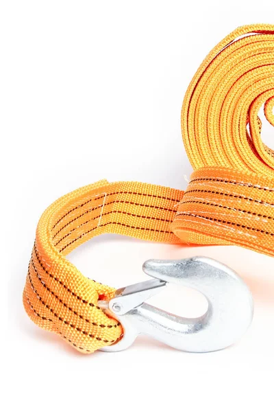 Rope tow rope for cars on a white background — Stock Photo, Image