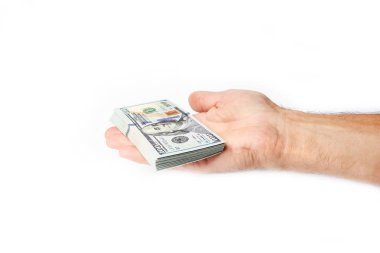 İş Parası beyaz bir arkaplanda.