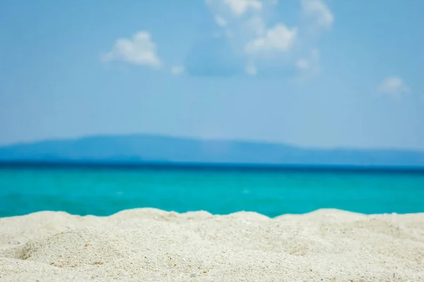 Hermoso mar de Grecia en la costa — Foto de Stock