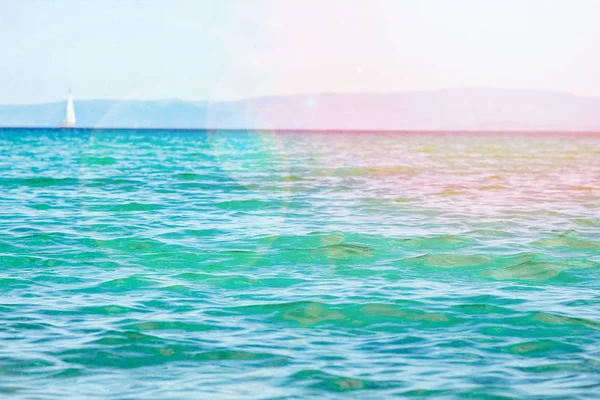 Krásné řecké moře na pobřeží — Stock fotografie