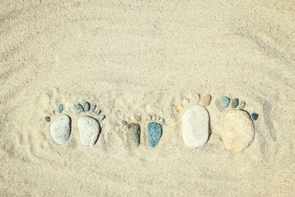Nádherné stopy kamení u mořského Řecka o přírodním backgrounu — Stock fotografie