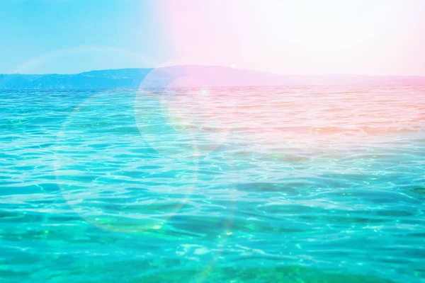 Schöne Meer auf Natur Hintergrund in Griechenland Hintergrund — Stockfoto