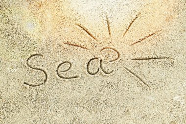 doğa arka plan üzerinde deniz kumu üzerinde güzel desen