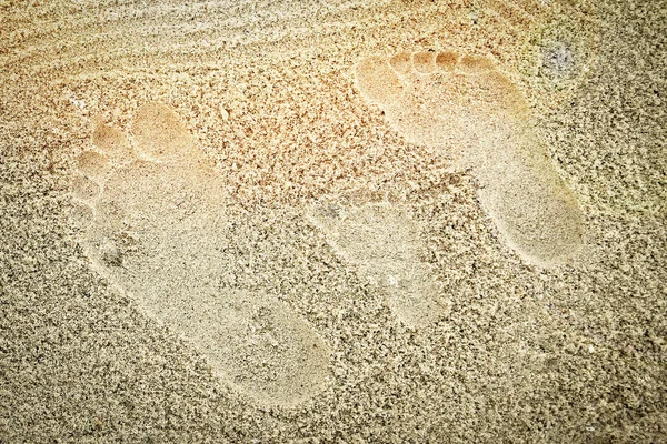 Beau motif sur le sable de la mer sur fond de nature — Photo