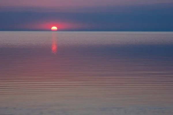 Schöner Sonnenuntergang Mit Meeresspiegelung Hintergrund Reise — Stockfoto