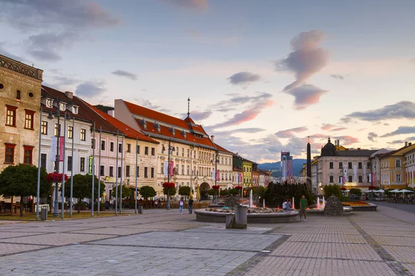 Prievidza Slovakien Juli 2018 Street Den Gamla Staden Prievidza Centrala — Stockfoto