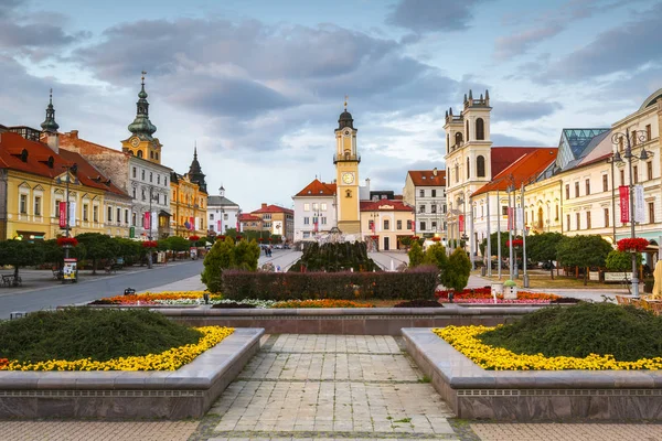 Prievidza Slovakien Juli 2018 Street Den Gamla Staden Prievidza Centrala — Stockfoto