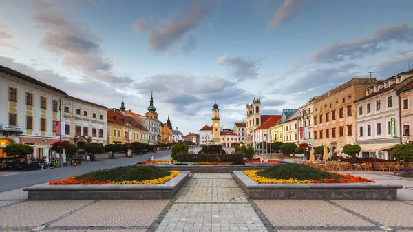 Prievidza Slovakia July 2018 Street Old Town Prievidza Central Slovakia — Stock Photo, Image