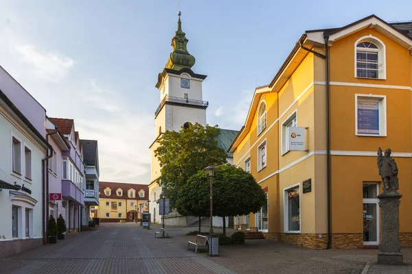Prievidza Slovakien Juli 2018 Street Den Gamla Staden Prievidza Centrala — Stockfoto