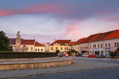 Avrupa, Slovakya, Slovakya, Roznava, tarihi, turizm, seyahat, kilise, kule, meydan, sokak, kasaba, dükkan, bekçi kulesi, çiçek