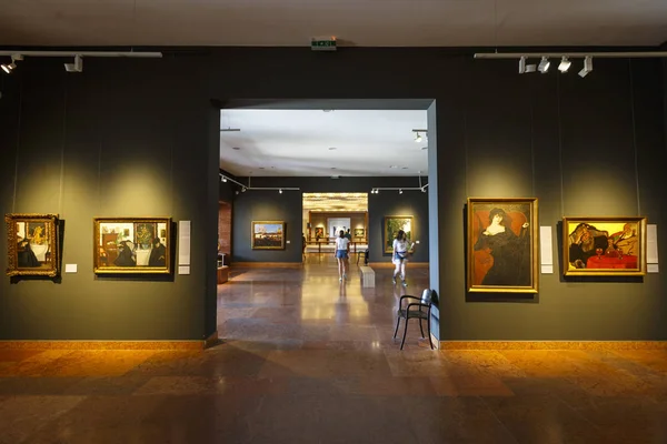 Budapest Hongarije Augustus 2018 Interieur Van Hongaarse Nationale Galerie Boedapest — Stockfoto