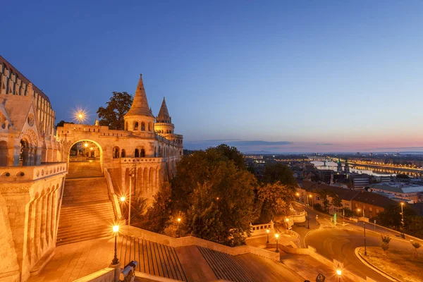 Morgon Syn Fisherman Bastion Historiska Centrum Buda Ungern — Stockfoto