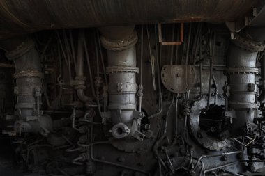 Ostrava, Çek Cumhuriyeti - 21 Ağustos 2018: Aşağı Vitkovice 'deki fırın, eski demir fabrikalarının eşsiz bir endüstriyel mimari koleksiyonundan oluşan ulusal bir sanayi mirası.