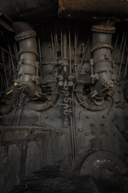 Ostrava, Czech Republic - August 21, 2018: Blast furnace in Lower Vitkovice, a national site of industrial heritage consisting of a unique collection of industrial architecture of former ironworks clipart