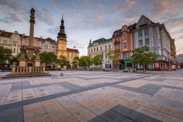 Ostrava Tjeckien Augusti 2018 Utsikt Över Det Stora Torget Ostravas — Stockfoto