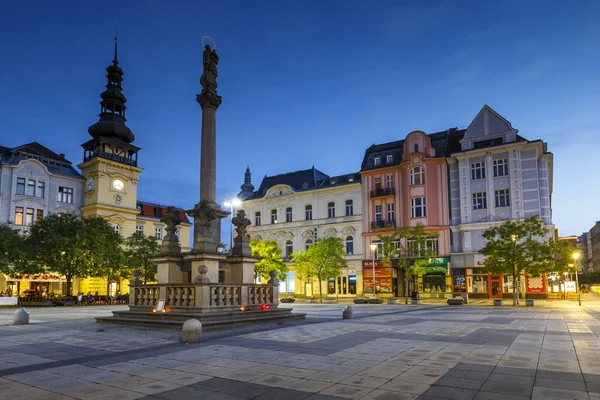 Ostrava Tjeckien Augusti 2018 Utsikt Över Det Stora Torget Ostravas — Stockfoto