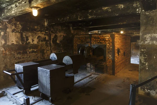 Oswiecim Polsko Srpna 2018 Krematorium Bývalém Německém Nacistickém Koncentračním Vyhlazovacím — Stock fotografie