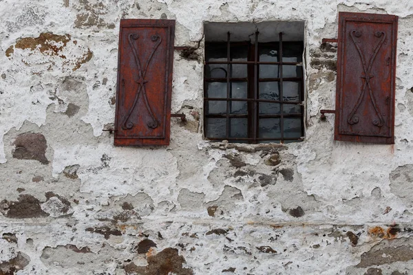 Fenêtre Grenier Traditionnel Dans Village Horna Stubna Nord Slovaquie — Photo