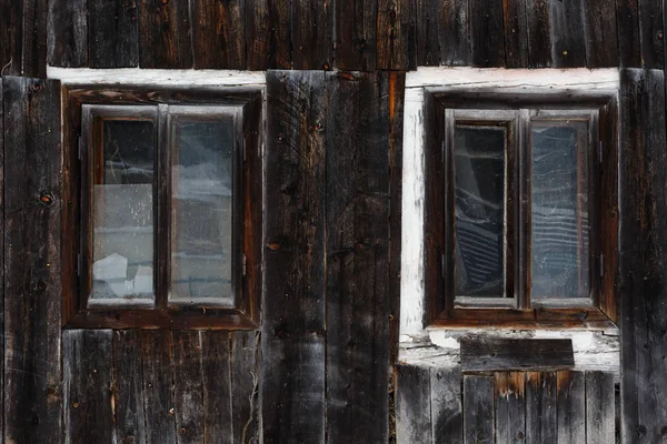 Ventanas Una Casa Tradicional Briestie Pueblo Norte Eslovaquia — Foto de Stock