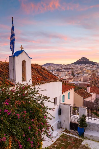 Lycabettus morro em athens — Fotografia de Stock