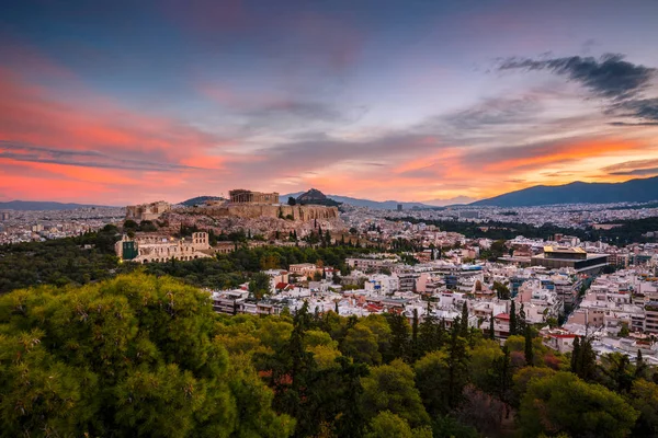 Wzgórze Filopappou w Atenach. — Zdjęcie stockowe