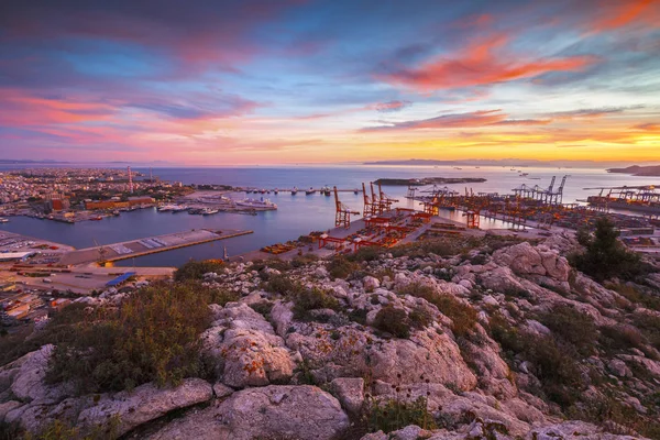 Haven van Piraeus, Griekenland — Stockfoto