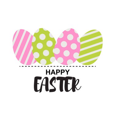 Paskalya kartı. Tatil afişi konsepti