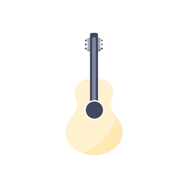 Gitaar icoon. Geïsoleerd muziekinstrument — Stockvector