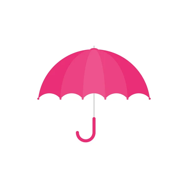 Illustration vectorielle. Icône parapluie rouge. Parapluie rouge isolé sur — Image vectorielle