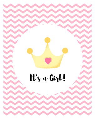 Bebek duş kartı için poster