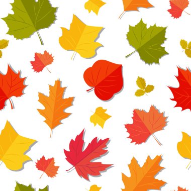 Tasarım afişi için sonbahar yapraklar desen