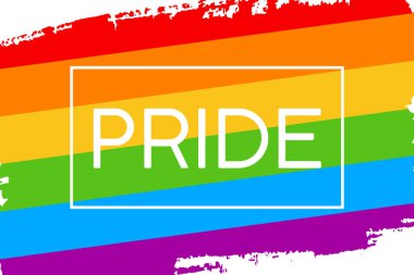 Vektör biçiminde el çizimi LGBT gurur bayrağı