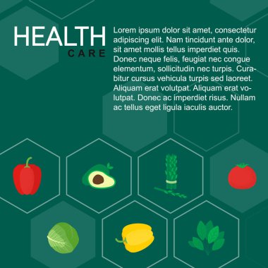 Sağlıklı izole gıda simgesi sebze.