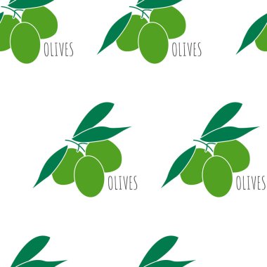 Yunan zeytini ile dikişsiz desen