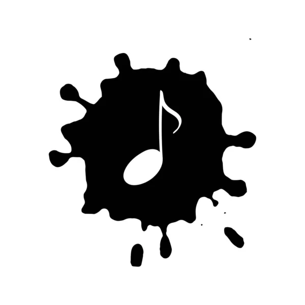 Odizolowane Doodle symbol muzyczny Uwaga — Wektor stockowy