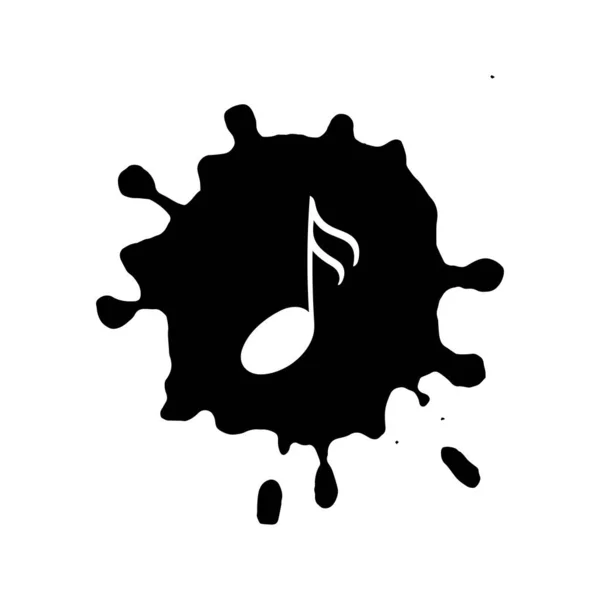 Odizolowane Doodle symbol muzyczny Uwaga — Wektor stockowy
