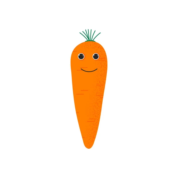 Geïsoleerde wortel schattig glimlach — Stockvector
