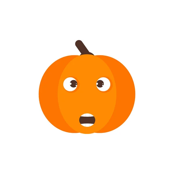 Geïsoleerd Pumpkin schattig glimlach karakter — Stockvector