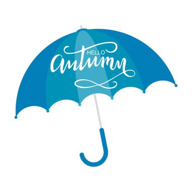 Merhaba sonbahar Fırça yazı kompozisyonu