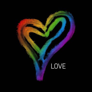 Vektör formatında modern Lgbt gurur bayrağı